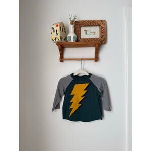 Hanna Andersson lightning bolt ragalan longsleeve - 2T